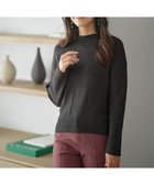 【エニィ スィス/any SiS】の【洗える】サイドケーブルアンゴラブレンド ニット チャコール|ID: prp329100004150655 ipo3291000000032561726