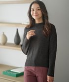 【エニィ スィス/any SiS】の【洗える】サイドケーブルアンゴラブレンド ニット チャコール|ID: prp329100004150655 ipo3291000000033491657