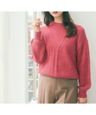 【エニィ スィス/any SiS】の【洗える】フロントケーブルポイントアンゴラブレンド ニット ベリーピンク|ID: prp329100004150656 ipo3291000000034297679