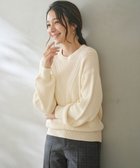 【エニィ スィス/any SiS】の【洗える】フロントケーブルポイントアンゴラブレンド ニット アイボリー|ID: prp329100004150656 ipo3291000000034297681