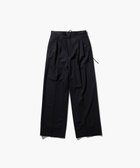 【エイトン/ATON】のTECHNO WOOL TWILL タックイージーパンツ 人気、トレンドファッション・服の通販 founy(ファニー) ファッション Fashion レディースファッション WOMEN パンツ Pants NEW・新作・新着・新入荷 New Arrivals A/W・秋冬 Aw・Autumn/Winter・Fw・Fall-Winter ストレッチ Stretch テーパード Tapered ドレープ Drape thumbnail BLACK|ID: prp329100004150664 ipo3291000000028554093