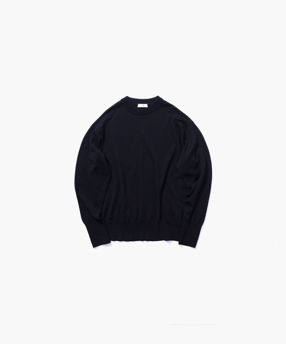 【エイトン/ATON】のWOOSTED WOOL クルーネックニット 人気、トレンドファッション・服の通販 founy(ファニー) 　ファッション　Fashion　レディースファッション　WOMEN　トップス・カットソー　Tops/Tshirt　ニット　Knit Tops　NEW・新作・新着・新入荷　New Arrivals　A/W・秋冬　Aw・Autumn/Winter・Fw・Fall-Winter　カシミヤ　Cashmere　カットソー　Cut And Sew　シンプル　Simple　セーター　Sweater　リラックス　Relax　別注　Special Order　 other-1|ID: prp329100004150665 ipo3291000000028554097