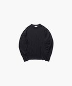 【エイトン/ATON】のWOOSTED WOOL クルーネックニット BLACK|ID: prp329100004150665 ipo3291000000028554099