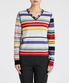 【ポール スミス/Paul Smith】のフラワーカラー ストライプ ニット マルチカラー|ID: prp329100004150695 ipo3291000000028738664