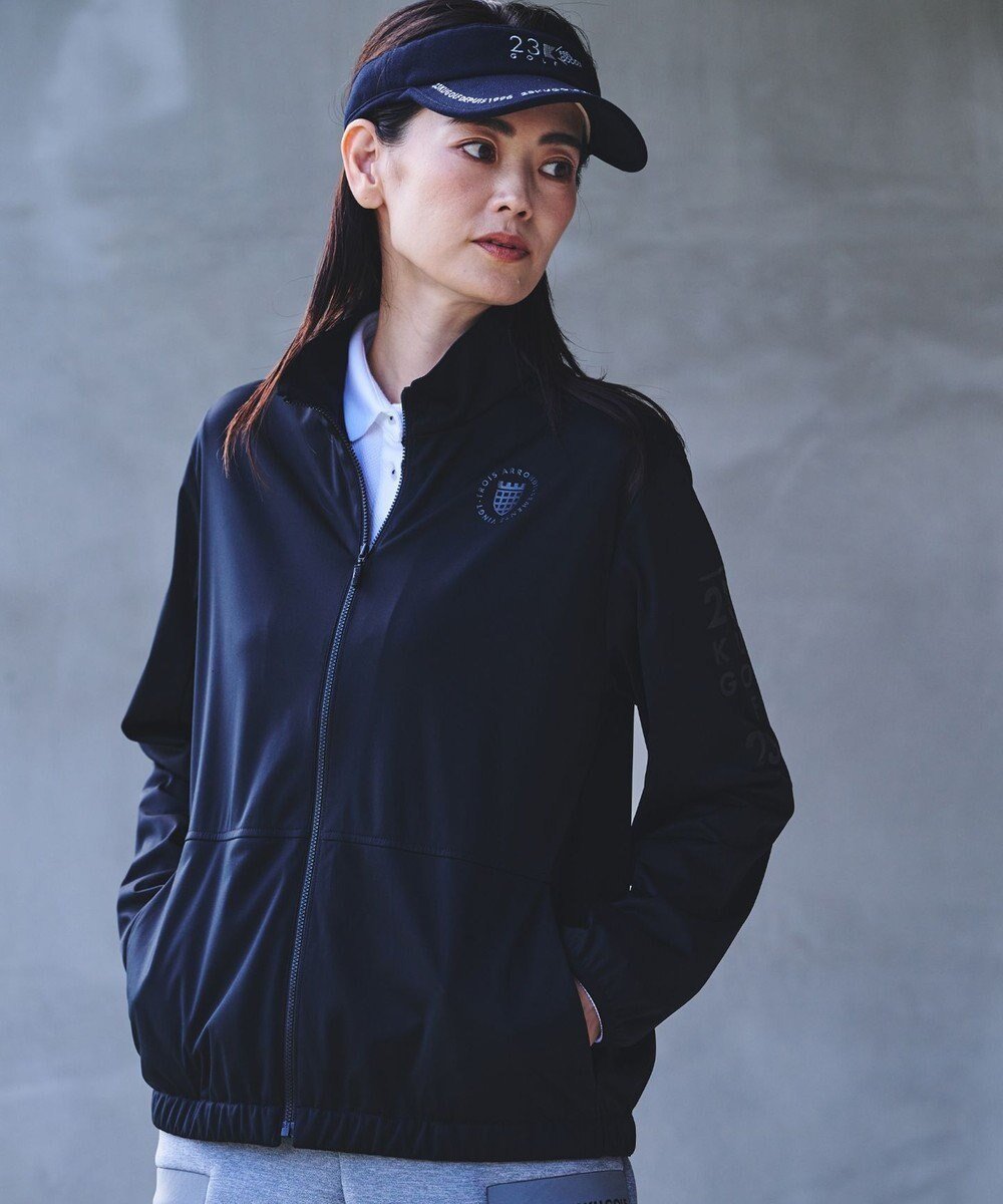 【23区 ゴルフ/NIJYUSANKU GOLF】の【WOMEN】【ストレッチ/防風/撥水】防風ライトブルゾン インテリア・キッズ・メンズ・レディースファッション・服の通販 founy(ファニー) 　ファッション　Fashion　レディースファッション　WOMEN　アウター　Coat Outerwear　ジャケット　Jackets　ブルゾン　Blouson/Jackets　アクリル　Acrylic　コーティング　Coating　ゴルフ　Golf　シンプル　Simple　ジャケット　Jacket　ジャージ　Jersey　スタンド　Stand　ストレッチ　Stretch　スポーティ　Sporty　ブルゾン　Blouson　ベーシック　Basic　A/W・秋冬　Aw・Autumn/Winter・Fw・Fall-Winter　ブラック系|ID: prp329100004150760 ipo3291000000031902903