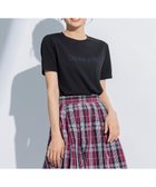 【組曲/KUMIKYOKU】の【洗える】プレーティングプリントロゴ Tシャツ 人気、トレンドファッション・服の通販 founy(ファニー) ファッション Fashion レディースファッション WOMEN トップス・カットソー Tops/Tshirt シャツ/ブラウス Shirts/Blouses ロング / Tシャツ T-Shirts カットソー Cut and Sewn 春 Spring 洗える Washable カットソー Cut And Sew ジャージ Jersey フィット Fit プリント Print 再入荷 Restock/Back In Stock/Re Arrival S/S・春夏 Ss・Spring/Summer 夏 Summer エレガント 上品 Elegant thumbnail ブラック系|ID: prp329100004151884 ipo3291000000028573499