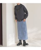 【アンフィーロ 自由区/UNFILO】の【洗える/ストレッチ】ストレッチコーデュロイ Iラインスカート サックス|ID: prp329100004152051 ipo3291000000031808593