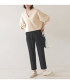 【アンフィーロ 自由区/UNFILO】の【吸湿発熱/ストレッチ】beauty warm pants テーパード ブラック|ID:prp329100004152054