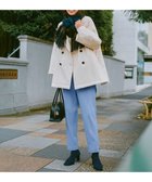 【アンフィーロ 自由区/UNFILO】の【吸湿発熱/ストレッチ】beauty warm テーパードパンツ スモーキーブル―|ID: prp329100004152054 ipo3291000000034297607