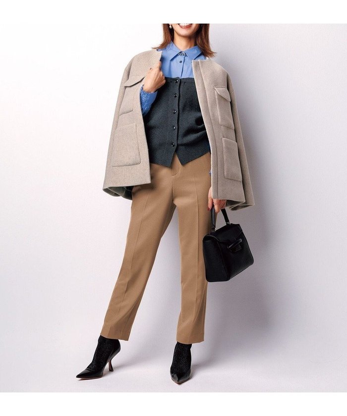 【アンフィーロ 自由区/UNFILO】のbeauty warm テーパードパンツ インテリア・キッズ・メンズ・レディースファッション・服の通販 founy(ファニー) https://founy.com/ ファッション Fashion レディースファッション Fashion for Women パンツ Pants & Trousers 洗える Machine Washable ストレッチ Stretch, Stretchy Fabric スマート Smart, Elegant センター Center, Center Line ポケット Pocket, Pocket Detail 冬 Winter / This Winter A/W・秋冬 Autumn/Winter おすすめ Recommended / Our Picks |ID: prp329100004152054 ipo3291000000034595288