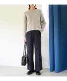 【アンフィーロ 自由区/UNFILO】の【吸湿発熱/ストレッチ】beauty warm ワイドパンツ ネイビー|ID: prp329100004152058 ipo3291000000031989243