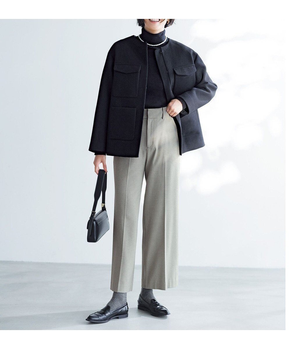 【アンフィーロ 自由区/UNFILO】のbeauty warm ワイドパンツ インテリア・キッズ・メンズ・レディースファッション・服の通販 founy(ファニー) 　ファッション　Fashion　レディースファッション　Fashion for Women　パンツ　Pants & Trousers　ストレッチ　Stretch, Stretchy Fabric　ストレート　Straight, Straight Cut　スマート　Smart, Elegant　センター　Center, Center Line　ポケット　Pocket, Pocket Detail　ワイド　Wide, Wide Fit　冬　Winter / This Winter　A/W・秋冬　Autumn/Winter　おすすめ　Recommended / Our Picks　ガンクラブチェック|ID: prp329100004152058 ipo3291000000035569254