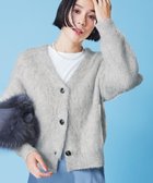 【アンフィーロ 自由区/UNFILO】の【洗える】アルパカシャギー Vネックカーディガン グレー|ID: prp329100004153474 ipo3291000000031903618