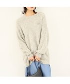 【アンフィーロ 自由区/UNFILO】の【洗える】アルパカシャギー ロングニット グレー|ID: prp329100004153477 ipo3291000000032603519
