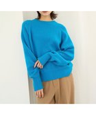 【アンフィーロ 自由区/UNFILO】の【洗える】ふわふわニット 2WAYクルーカーディガン ブルー|ID: prp329100004153501 ipo3291000000032578249