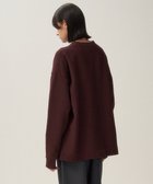 【エイトン/ATON】のNATURAL DYED URAKE オーバーサイズスウェット - UNISEX BURGUNDY|ID:prp329100004154164