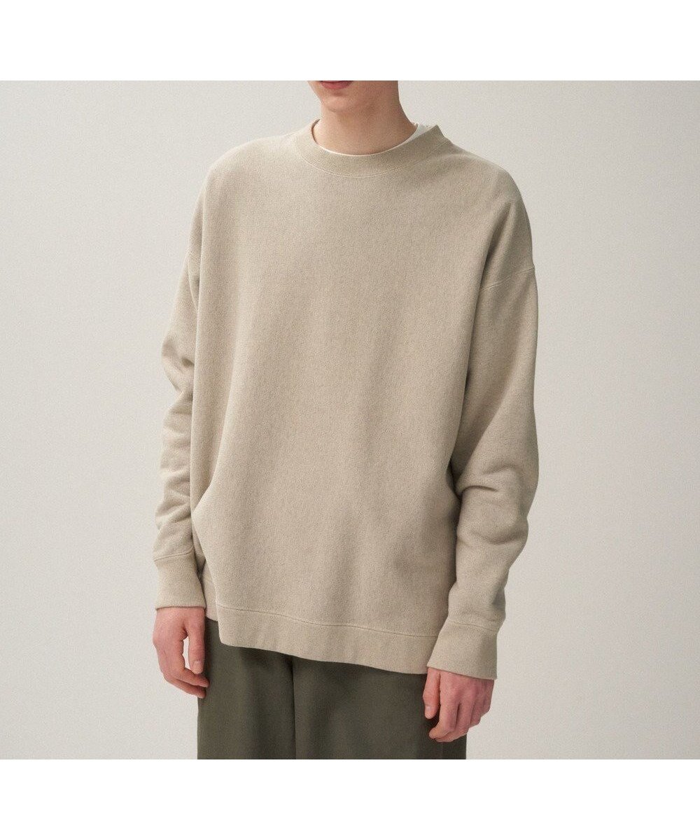 【エイトン/ATON】のNATURAL DYED URAKE オーバーサイズスウェット - UNISEX インテリア・キッズ・メンズ・レディースファッション・服の通販 founy(ファニー) 　ファッション　Fashion　レディースファッション　WOMEN　トップス・カットソー　Tops/Tshirt　パーカ　Sweats　スウェット　Sweat　ヴィンテージ　Vintage　ジャージ　Jersey　スウェット　Sweat　トライアングル　Triangle　トレーナー　Trainer　定番　Standard　ベルベット　Velvet　ユニセックス　Unisex　A/W・秋冬　Aw・Autumn/Winter・Fw・Fall-Winter　S/S・春夏　Ss・Spring/Summer　NEW・新作・新着・新入荷　New Arrivals　夏　Summer　BEIGE|ID: prp329100004154164 ipo3291000000028613862