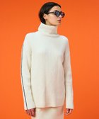 【ベイジ,/BEIGE,】の【洗える】BERTAINA / 配色リンキングタートルネックニット Ecru×Navy|ID:prp329100004154199