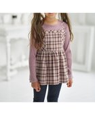 【組曲 / KIDS/KUMIKYOKU】の【110-140㎝】ビスチェック トップス 人気、トレンドファッション・服の通販 founy(ファニー) ファッション Fashion キッズファッション KIDS トップス・カットソー Tops/Tees/Kids A/W・秋冬 Aw・Autumn/Winter・Fw・Fall-Winter カットソー Cut And Sew ストレッチ Stretch チェック Check テレコ Tereko ラベンダー Lavender 再入荷 Restock/Back In Stock/Re Arrival 秋 Autumn/Fall thumbnail グレー×ブラウン系|ID: prp329100004154347 ipo3291000000028615309