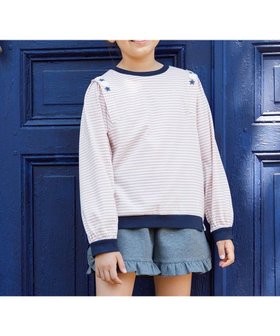 【組曲 / KIDS/KUMIKYOKU】の【110-140㎝】リボンボーダー トップス 人気、トレンドファッション・服の通販 founy(ファニー) ファッション Fashion キッズファッション KIDS トップス・カットソー Tops/Tees/Kids A/W・秋冬 Aw・Autumn/Winter・Fw・Fall-Winter イエロー Yellow カットソー Cut And Sew ベーシック Basic ボーダー Border リボン Ribbon レース Race |ID:prp329100004154348