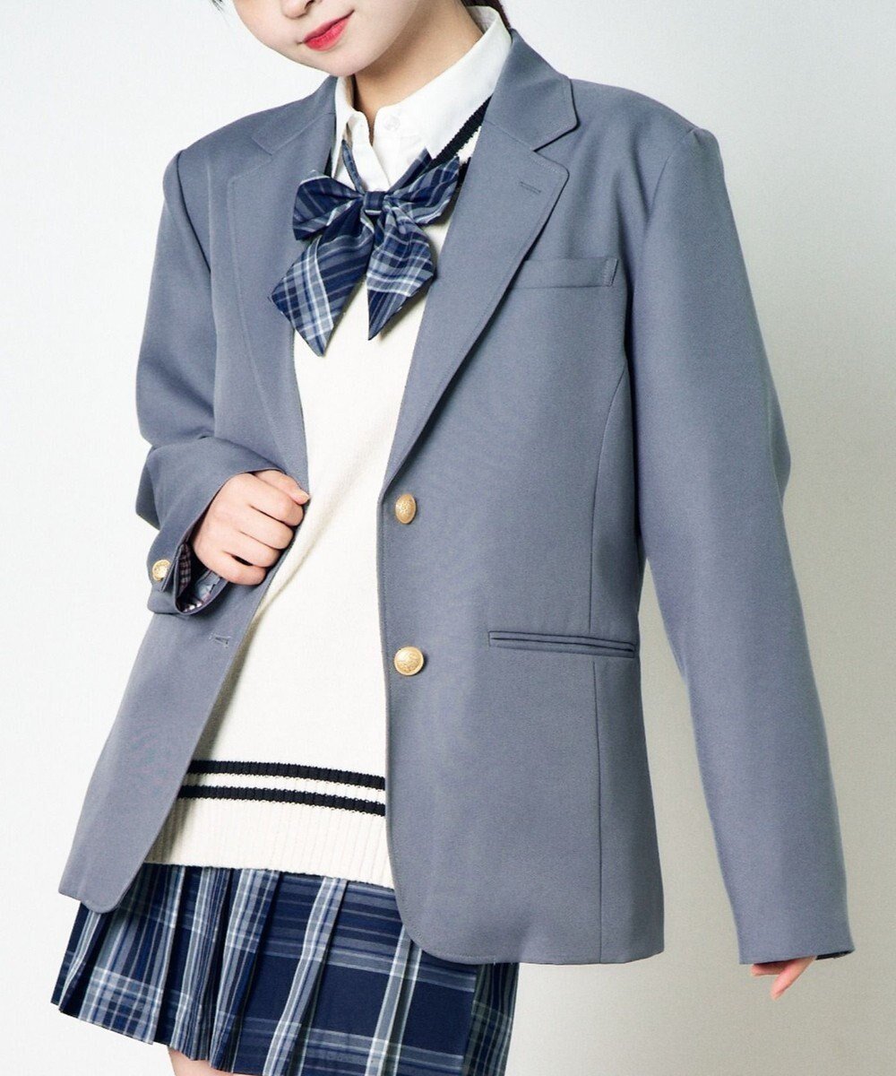 【ウィゴー/WEGO】の【SCHOOLITEM】スクールブレザー インテリア・キッズ・メンズ・レディースファッション・服の通販 founy(ファニー) 　ファッション　Fashion　レディースファッション　WOMEN　アウター　Coat Outerwear　ジャケット　Jackets　スーツ　Suits　スーツ ジャケット　Jacket　NEW・新作・新着・新入荷　New Arrivals　A/W・秋冬　Aw・Autumn/Winter・Fw・Fall-Winter　おすすめ　Recommend　ジャケット　Jacket　スマホ　Smartphone　スーツ　Suit　チェック　Check　ポケット　Pocket　グレー|ID: prp329100004154364 ipo3291000000028615361