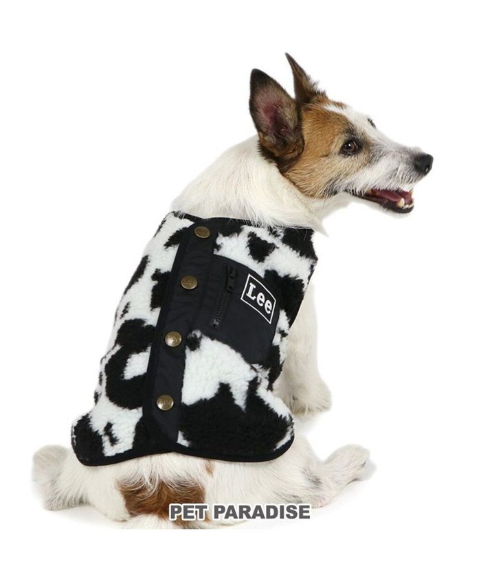 【ペットパラダイス/PET PARADISE / GOODS】のLee 牛柄 背中開きボアベスト 《白黒》 小型犬 インテリア・キッズ・メンズ・レディースファッション・服の通販 founy(ファニー) https://founy.com/ NEW・新作・新着・新入荷 New Arrivals A/W・秋冬 Aw・Autumn/Winter・Fw・Fall-Winter イレギュラー Irregular ベスト Vest 再入荷 Restock/Back In Stock/Re Arrival 犬 Dog 秋 Autumn/Fall 軽量 Lightweight 防寒 Cold Protection ホーム・キャンプ・アウトドア・お取り寄せ Home,Garden,Outdoor,Camping Gear ペットグッズ Pet Supplies |ID: prp329100004154412 ipo3291000000028615458