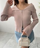 【ウィゴー/WEGO】のダブルジップオフショルニット 人気、トレンドファッション・服の通販 founy(ファニー) ファッション Fashion レディースファッション WOMEN トップス・カットソー Tops/Tshirt ニット Knit Tops インナー Inner スマホ Smartphone スリーブ Sleeve セーター Sweater ダウン Down デコルテ Decolletage デニム Denim バランス Balance ビッグ Big ワイド Wide A/W・秋冬 Aw・Autumn/Winter・Fw・Fall-Winter NEW・新作・新着・新入荷 New Arrivals おすすめ Recommend thumbnail ライトピンク|ID: prp329100004154645 ipo3291000000028624969