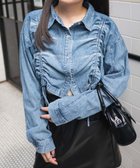 【ウィゴー/WEGO】のドロストデニムショートシャツ 人気、トレンドファッション・服の通販 founy(ファニー) ファッション Fashion レディースファッション WOMEN トップス・カットソー Tops/Tshirt シャツ/ブラウス Shirts/Blouses 秋 Autumn/Fall ギャザー Gather ショート Short スマホ Smartphone スラックス Slacks セットアップ Set Up デニム Denim トレンド Trend フロント Front プリーツ Pleats 羽織 Haori メタル Metal A/W・秋冬 Aw・Autumn/Winter・Fw・Fall-Winter NEW・新作・新着・新入荷 New Arrivals thumbnail デニム中濃加工色|ID: prp329100004154649 ipo3291000000028624999