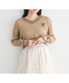 【アースミュージックアンドエコロジー/earth music&ecology】のキャットロゴショートニットプルオーバー Gray Beige|ID: prp329100004154738 ipo3291000000028625641