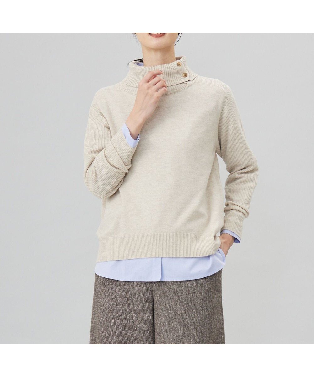 【ジェイ プレス/J.PRESS】の【洗える】SOFT TOUCH WOOL リブ切り替え ニット 人気、トレンドファッション・服の通販 founy(ファニー) 　ファッション　Fashion　レディースファッション　WOMEN　トップス・カットソー　Tops/Tshirt　ニット　Knit Tops　エレガント 上品　Elegant　洗える　Washable　セーター　Sweater　タートルネック　Turtleneck　A/W・秋冬　Aw・Autumn/Winter・Fw・Fall-Winter　NEW・新作・新着・新入荷　New Arrivals　 other-1|ID: prp329100004154765 ipo3291000000028625799