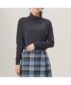 【ジェイ プレス/J.PRESS】の【洗える】SOFT TOUCH WOOL リブ切り替え ニット スレート系|ID:prp329100004154765