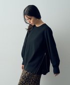 【イェッカ ヴェッカ/YECCA VECCA】のサイドプリーツZIPデザインニット Black|ID: prp329100004154883 ipo3291000000028626540