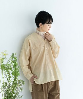 【キソ/kiso】の【洗える/柔らか/草木染め】コットンVネックシャツ 人気、トレンドファッション・服の通販 founy(ファニー) ファッション Fashion レディースファッション WOMEN トップス・カットソー Tops/Tshirt シャツ/ブラウス Shirts/Blouses Vネック V-Neck イエロー Yellow 洗える Washable 切替 Switching スリット Slit パターン Pattern パッチワーク Patchwork フラップ Flap ポケット Pocket 羽織 Haori ヨーク Yoke A/W・秋冬 Aw・Autumn/Winter・Fw・Fall-Winter |ID:prp329100004154890