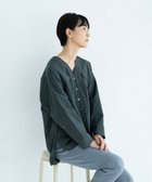 【キソ/kiso】の【洗える/柔らか/草木染め】コットンVネックシャツ ログウッドエンジュ|ID: prp329100004154891 ipo3291000000029142443