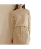 【ジェイ プレス/J.PRESS】の【洗える】SOFT TOUCH WOOL 立ち襟 ニット ベージュ系|ID: prp329100004154904 ipo3291000000028908683