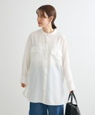 【グリーンパークス/Green Parks】の・ELENCARE DUE イロイロ釦シャツチュニック Off White|ID: prp329100004155149 ipo3291000000028628077