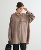 【グリーンパークス/Green Parks】の・ELENCARE DUE イロイロ釦シャツチュニック Gray Beige|ID: prp329100004155149 ipo3291000000028628082