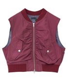 【グリーンパークス/Green Parks】の・SUGAR SPOON MA-1ベスト 人気、トレンドファッション・服の通販 founy(ファニー) ファッション Fashion レディースファッション WOMEN アウター Coat Outerwear MA-1 MA-1 トップス・カットソー Tops/Tshirt ベスト/ジレ Gilets/Vests A/W・秋冬 Aw・Autumn/Winter・Fw・Fall-Winter S/S・春夏 Ss・Spring/Summer おすすめ Recommend ギャザー Gather コンパクト Compact フェミニン Feminine フロント Front ベスト Vest ボトム Bottom ポケット Pocket 今季 This Season 夏 Summer thumbnail Bordeaux|ID: prp329100004155159 ipo3291000000028628148