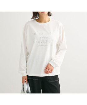 【グリーンパークス/Green Parks】 箔プリント長袖ロンTEE人気、トレンドファッション・服の通販 founy(ファニー) ファッション Fashion レディースファッション WOMEN トップス・カットソー Tops/Tshirt シャツ/ブラウス Shirts/Blouses ロング / Tシャツ T-Shirts カットソー Cut and Sewn A/W・秋冬 Aw・Autumn/Winter・Fw・Fall-Winter S/S・春夏 Ss・Spring/Summer おすすめ Recommend カットソー Cut And Sew フェミニン Feminine フロント Front プリント Print ボトム Bottom ポケット Pocket ロング Long 再入荷 Restock/Back In Stock/Re Arrival 夏 Summer 長袖 Long Sleeve |ID:prp329100004155194