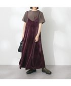 【クラフトスタンダードブティック/CRAFT STANDARD BOUTIQUE】のベロアレース付きキャミワンピース Bordeaux|ID: prp329100004155294 ipo3291000000028628967