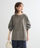 【グリーンパークス/Green Parks】のピグメント裾ドロストカットチュニック 人気、トレンドファッション・服の通販 founy(ファニー) ファッション Fashion レディースファッション WOMEN ワンピース Dress チュニック Tunic NEW・新作・新着・新入荷 New Arrivals A/W・秋冬 Aw・Autumn/Winter・Fw・Fall-Winter スリーブ Sleeve チュニック Tunic ドッキング Docking ポケット Pocket thumbnail Gray|ID: prp329100004155319 ipo3291000000028629126