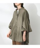 【クラフトスタンダードブティック/CRAFT STANDARD BOUTIQUE】のインド綿混パフスリーブシャツ Khaki|ID: prp329100004155389 ipo3291000000028629535