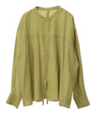 【グリーンパークス/Green Parks】のバックシャンバンドカラーシャツ 人気、トレンドファッション・服の通販 founy(ファニー) ファッション Fashion レディースファッション WOMEN トップス・カットソー Tops/Tshirt シャツ/ブラウス Shirts/Blouses NEW・新作・新着・新入荷 New Arrivals A/W・秋冬 Aw・Autumn/Winter・Fw・Fall-Winter S/S・春夏 Ss・Spring/Summer おすすめ Recommend ポケット Pocket リボン Ribbon リラックス Relax ロング Long 夏 Summer 羽織 Haori thumbnail Green|ID: prp329100004155849 ipo3291000000028633727