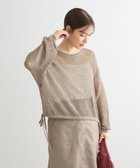 【グリーンパークス/Green Parks】のラメメッシュニットプルオーバー Gray|ID:prp329100004155850