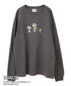 【グリーンパークス/Green Parks】のPEANUTS クロスステッチロンT Charcoal Gray|ID: prp329100004155859 ipo3291000000028633767