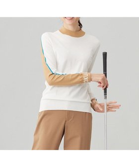 【23区 ゴルフ/NIJYUSANKU GOLF】の【WOMEN】レーヨンストレッチカラーブロックニット 人気、トレンドファッション・服の通販 founy(ファニー) ファッション Fashion レディースファッション WOMEN トップス・カットソー Tops/Tshirt ニット Knit Tops A/W・秋冬 Aw・Autumn/Winter・Fw・Fall-Winter インナー Inner ストレッチ Stretch セーター Sweater ブロック Block |ID:prp329100004157730