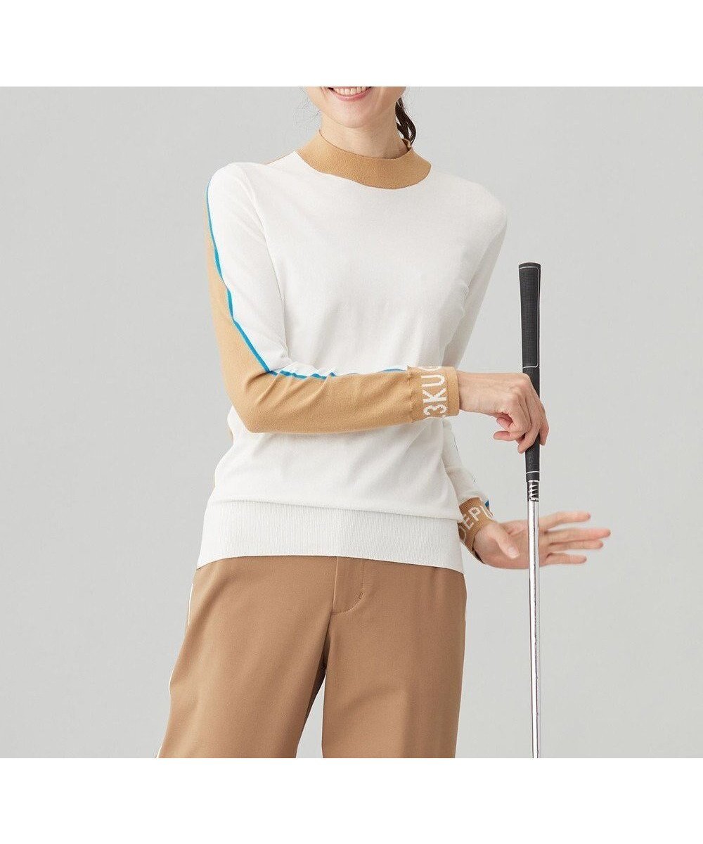 【23区 ゴルフ/NIJYUSANKU GOLF】の【WOMEN】レーヨンストレッチカラーブロックニット 人気、トレンドファッション・服の通販 founy(ファニー) 　ファッション　Fashion　レディースファッション　WOMEN　トップス・カットソー　Tops/Tshirt　ニット　Knit Tops　NEW・新作・新着・新入荷　New Arrivals　A/W・秋冬　Aw・Autumn/Winter・Fw・Fall-Winter　インナー　Inner　ストレッチ　Stretch　セーター　Sweater　ブロック　Block　 other-1|ID: prp329100004157730 ipo3291000000028667106