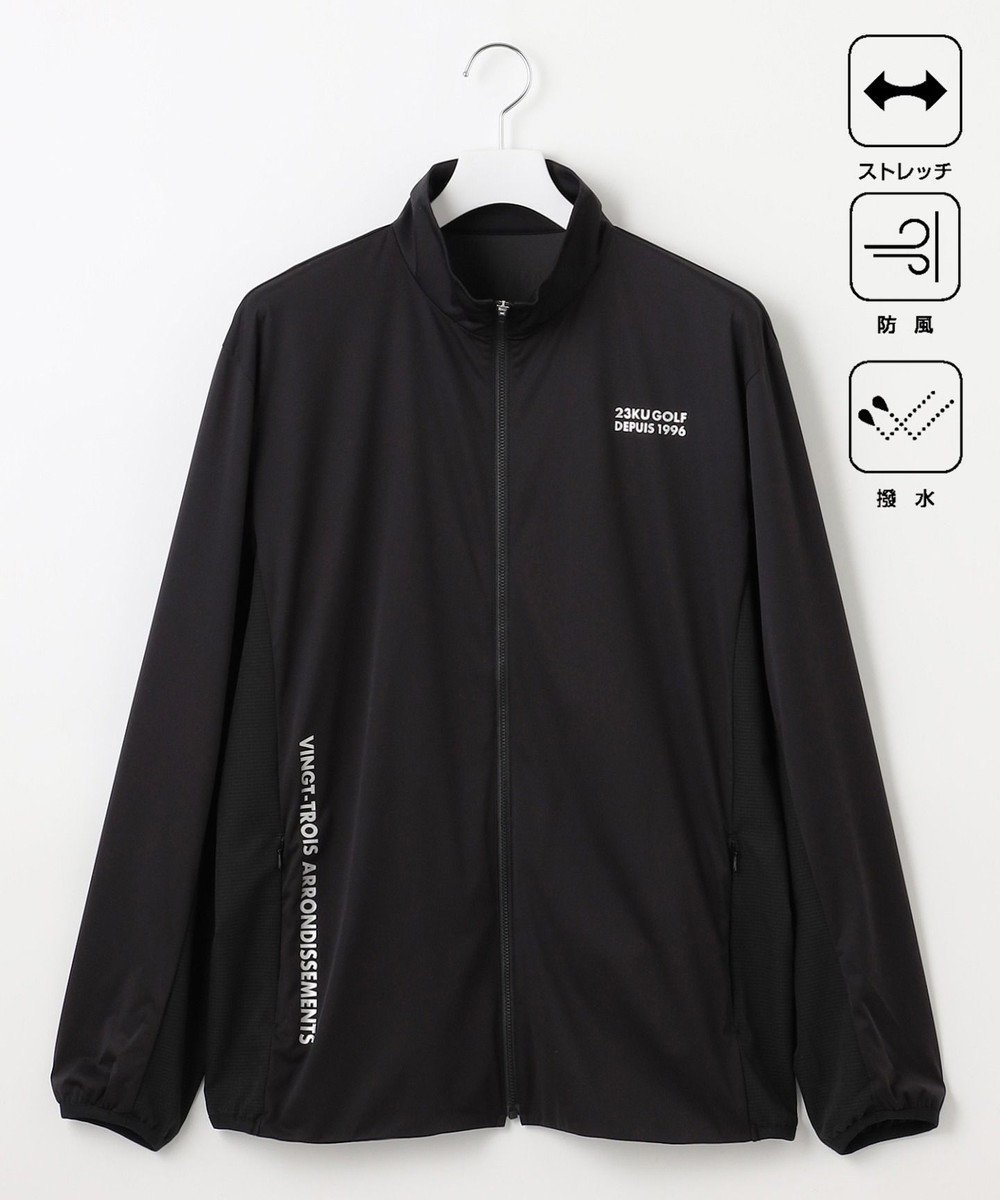 【23区 ゴルフ/23区GOLF / MEN】の【MEN】【撥水/防風/ストレッチ】ライトブルゾン インテリア・キッズ・メンズ・レディースファッション・服の通販 founy(ファニー) 　ファッション　Fashion　メンズファッション　Men's Style Online　アウター　Coats Outerwear/Men　ブルゾン　Blouson/Jackets　ゴルフ　Golf　アクリル　Acrylic　コーティング　Coating　シンプル　Simple　ジャケット　Jacket　ジャージ　Jersey　スタンド　Stand　ストレッチ　Stretch　スポーティ　Sporty　ブルゾン　Blouson　ベーシック　Basic　A/W・秋冬　Aw・Autumn/Winter・Fw・Fall-Winter　ブラック系|ID: prp329100004159758 ipo3291000000032575097