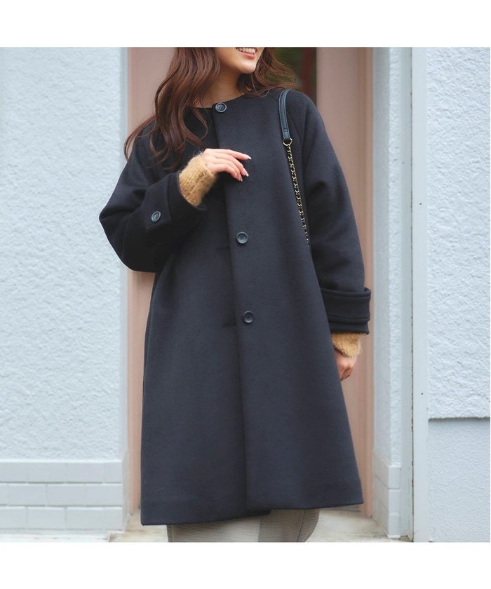 【フェルゥ/Feroux】のウール混 Aラインコート インテリア・キッズ・メンズ・レディースファッション・服の通販 founy(ファニー) https://founy.com/ ファッション Fashion レディースファッション Ladies' Fashion Online アウター Coat Outerwear コート Coats ジャケット Jackets Aラインコート A-Line Coats クラシカル Classical ジャケット Jacket フラット Flat マフラー Scarf ミドル Middle エレガント 上品 Elegant 冬 Winter A/W・秋冬 Aw・Autumn/Winter・Fw・Fall-Winter |ID: prp329100004159761 ipo3291000000032663278