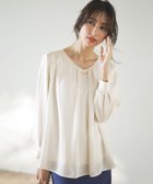 【エニィ スィス/any SiS】の【WEB限定】エニポカシリーズVネック ブラウス アイボリー|ID: prp329100004159764 ipo3291000000031903628